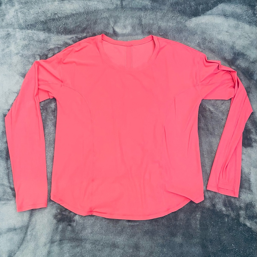 Lululemon pink long sleeve shirt